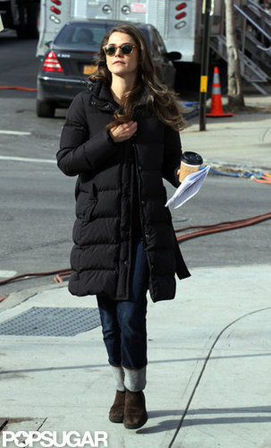 Keri Russell kept her jacket zipped up.
Keri Russell kept her jacket zipped up.