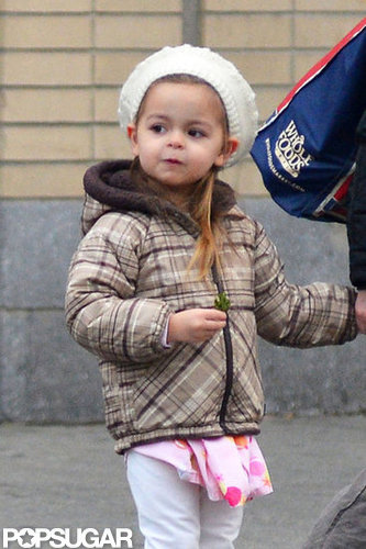 Tabitha Broderick bundled up in a white hat in NYC.
Tabitha Broderick bundled up in a white hat in NYC.