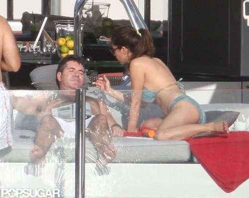 Simon Cowell Lounges Shirtless With His Ex on a Yacht Simon Cowell Lounges Shirtless With His Ex on a Yacht