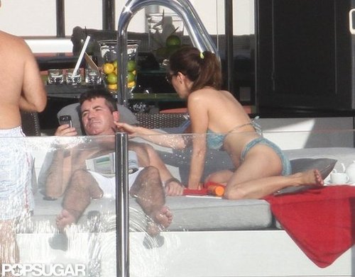 Simon Cowell Lounges Shirtless With His Ex on a Yacht Simon Cowell Lounges Shirtless With His Ex on a Yacht