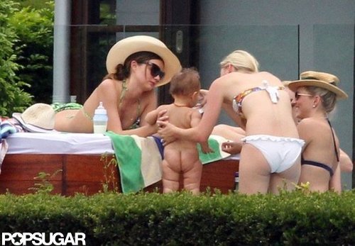 Miranda Kerr and Orlando Bloom relaxed poolside with Flynn and a group of friends during a February 2012 visit to Australia.
Miranda Kerr and Orlando Bloom relaxed poolside with Flynn and a group of friends during a February 2012 visit to Australia.