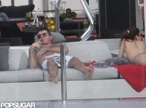 Simon Cowell Lounges Shirtless With His Ex on a Yacht Simon Cowell Lounges Shirtless With His Ex on a Yacht