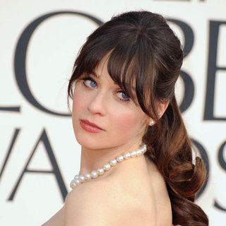 Zooey Deschanel | Golden Globes Hair 2013