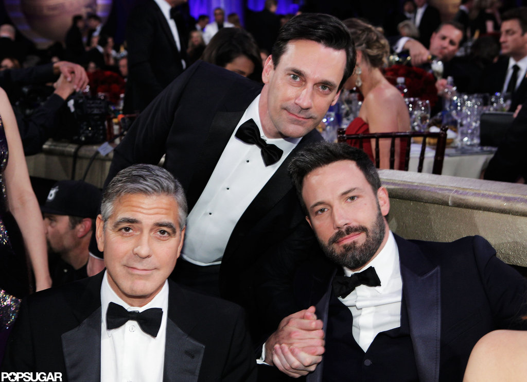 Jon Hamm, George Clooney, and Ben Affleck all posed together at the Golden Globe Awards.
Jon Hamm, George Clooney, and Ben Affleck all posed together at the Golden Globe Awards.
