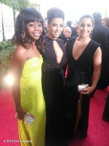 Eva Longoria posed with Olympic gymnasts Gabby Douglas and Aly Raisman at the Golden Globes.
Source: Eva Longoria on WhoSay
Eva Longoria posed with Olympic gymnasts Gabby Douglas and Aly Raisman at the Golden Globes.
Source: Eva Longoria on WhoSay