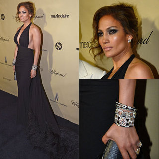 Jennifer Lopez Golden Globes Party Fashion 2013