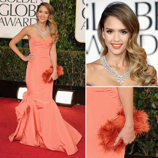 Jessica Alba | Golden Globes Red Carpet Fashion 2013