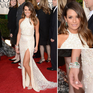 Lea Michele | Golden Globes Red Carpet Fashion 2013