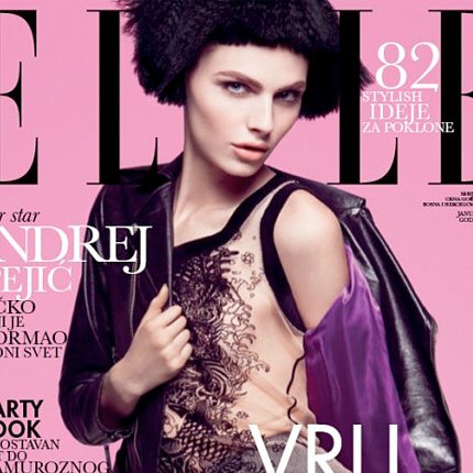 Andrej Pejic Covers Elle Serbia January Issue Andrej Pejic Covers Elle Serbia January Issue