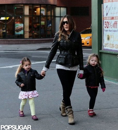 SJP Takes James Wilkie and Her Twins For a Stylish NYC Walk SJP Takes James Wilkie and Her Twins For a Stylish NYC Walk