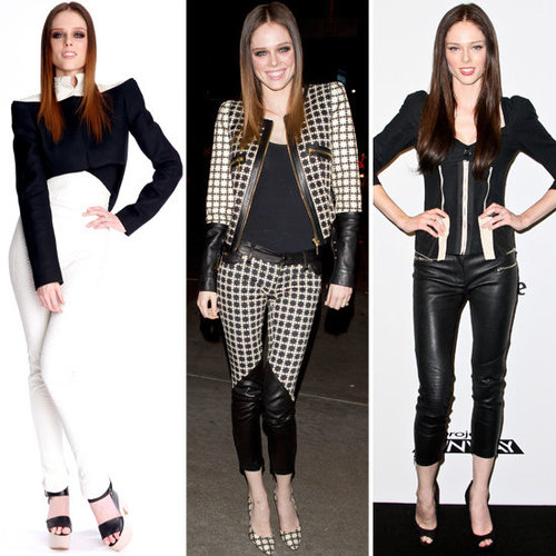 Coco Rocha Nails the Black and White Trend