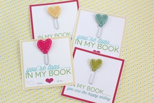 Stitched Heart Bookmarks Stitched Heart Bookmarks