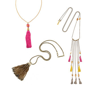 Accessory Trend: Olivia Palermo's Colourful Tassel Necklace