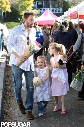 Ben Affleck picked up some flowers.
Ben Affleck picked up some flowers.