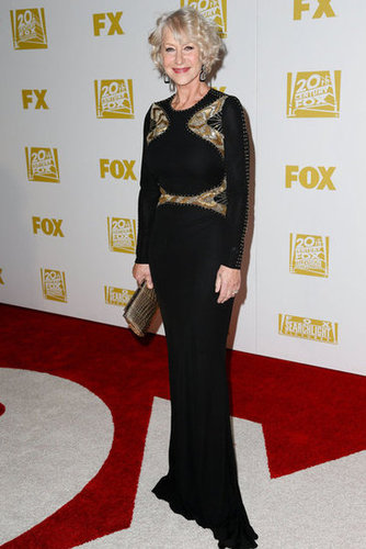 Helen Mirren smiled at the Fox after party.
Helen Mirren smiled at the Fox after party.