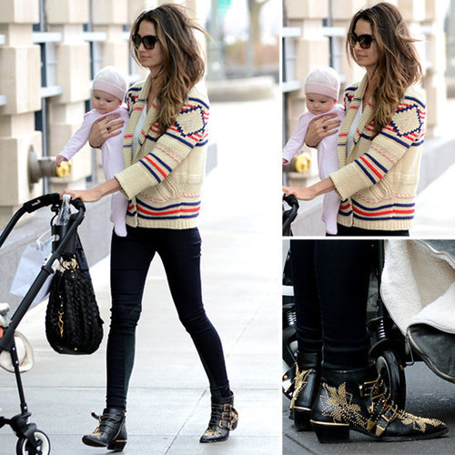 Lily Aldridge Wearing Etoile Isabel Marant Sweater in NYC