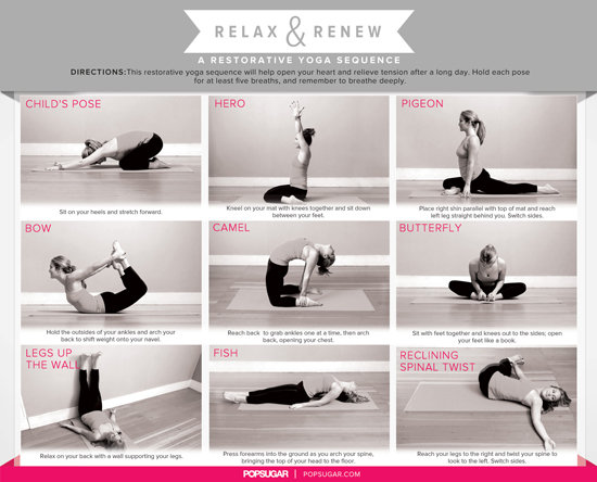 Fit Year New for poses Yoga Get  yoga Relaxing beginners Sequences the For in Workouts Printable 2013 morning