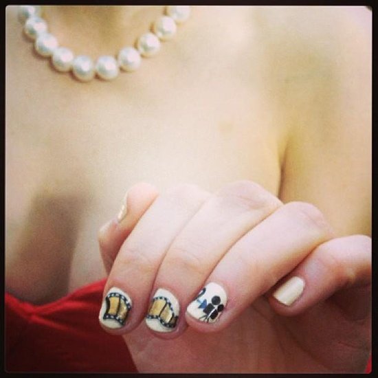 Zooey Deschanel's Nail Art