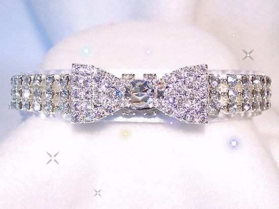 Rhinestone Bow-Tie Collar Rhinestone Bow-Tie Collar