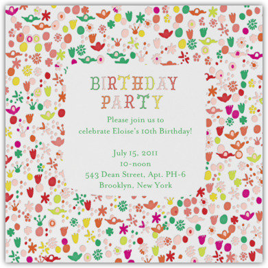 Digital Birthday Party Invitations For Kids