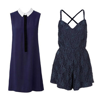 Style Trend: Navy Blue Playsuit, Tank, Shirt, Pants, Dress