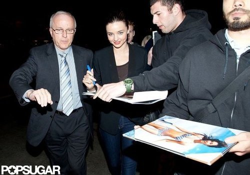 Miranda Kerr Makes a Chic Arrival in LA Miranda Kerr Makes a Chic Arrival in LA