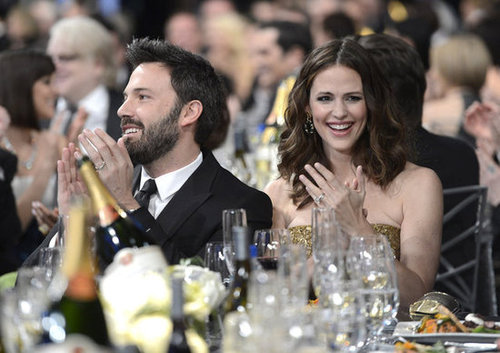 Jennifer Garner and Ben Affleck smiled big in the audience at the SAGs.
Jennifer Garner and Ben Affleck smiled big in the audience at the SAGs.