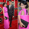 See Freida Pinto in fuschia Roland Mouret at 2013 SAG Awards