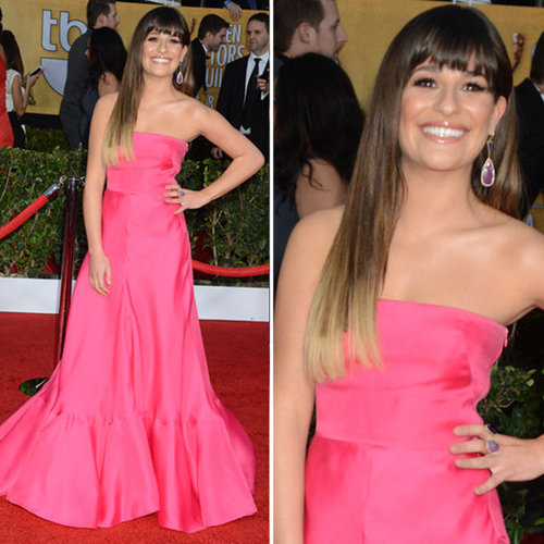 Lea Michele: SAG Awards Red Carpet Dresses 2013 Lea Michele: SAG Awards Red Carpet Dresses 2013