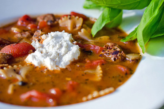 Vegetarian Lasagna Soup