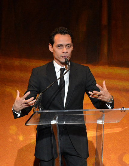 Marc Anthony spoke at the Latino Inaugural Ball at the Kennedy Center in DC Sunday night.
Marc Anthony spoke at the Latino Inaugural Ball at the Kennedy Center in DC Sunday night.