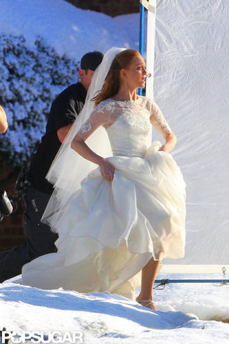 Jayma Mays was reportedly filming a scene for the upcoming Valentine's Day episode.
Jayma Mays was reportedly filming a scene for the upcoming Valentine's Day episode.