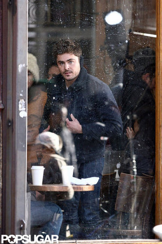 Zac Efron kept warm in some earmuffs to film for Are We Officially Dating? in NYC.
Zac Efron kept warm in some earmuffs to film for Are We Officially Dating? in NYC.