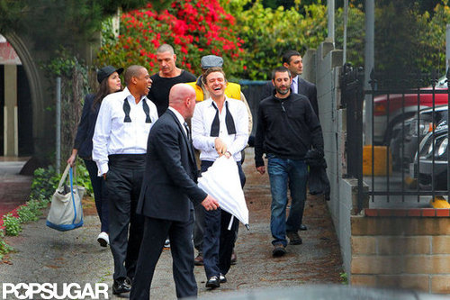 Justin Timberlake and Jay-Z Let Loose on the Set of "Suit & Tie" Justin Timberlake and Jay-Z Let Loose on the Set of "Suit & Tie"