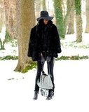 Cowboy in the snow