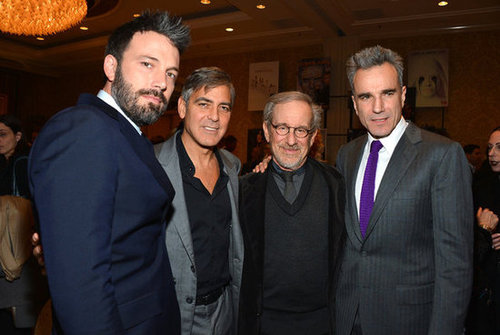 Ben Affleck was in handsome company at the AFI Awards, where he posed with George Clooney, Steven Spielberg, and Daniel Day-Lewis.
Ben Affleck was in handsome company at the AFI Awards, where he posed with George Clooney, Steven Spielberg, and Daniel Day-Lewis.