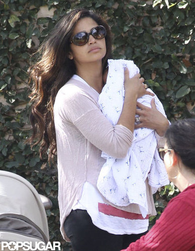 Camila Alves cradled Livingston McConaughey.
Camila Alves cradled Livingston McConaughey.