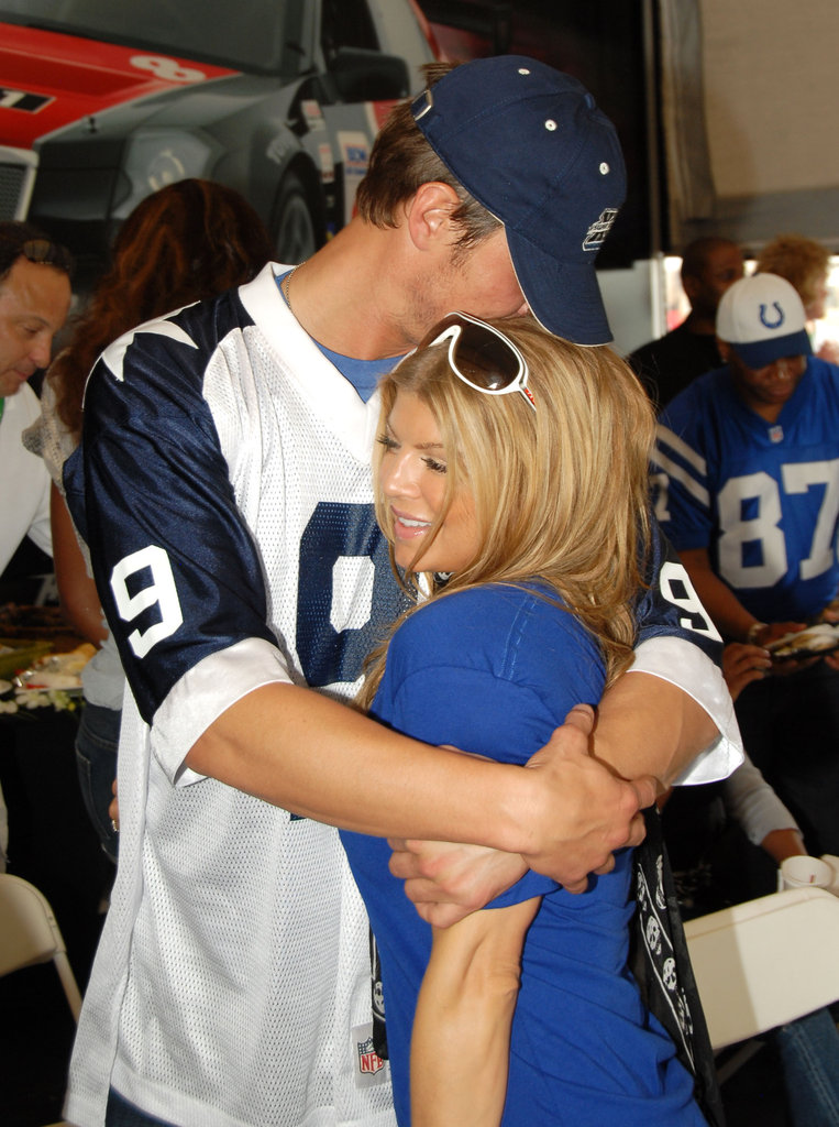 Josh Duhamel cuddled up to Fergie while attending the Cadillac Celebrity Go-Kart Race for the Super Bowl in 2007.
Josh Duhamel cuddled up to Fergie while attending the Cadillac Celebrity Go-Kart Race for the Super Bowl in 2007.