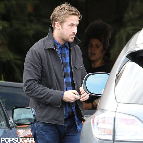 Ryan Gosling wore a checked shirt and jeans out in Los Feliz.
Ryan Gosling wore a checked shirt and jeans out in Los Feliz.
