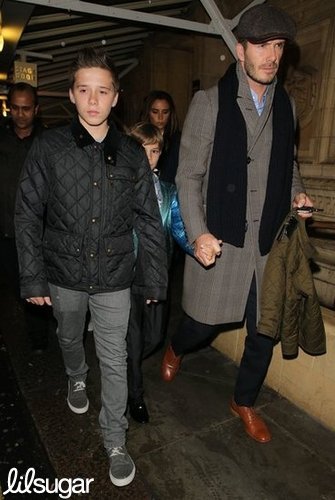 Victoria Beckham and David Beckham saw a Cirque du Soleil show in London with Brooklyn Beckham, Cruz Beckham, and Romeo Beckham.
Victoria Beckham and David Beckham saw a Cirque du Soleil show in London with Brooklyn Beckham, Cruz Beckham, and Romeo Beckham.