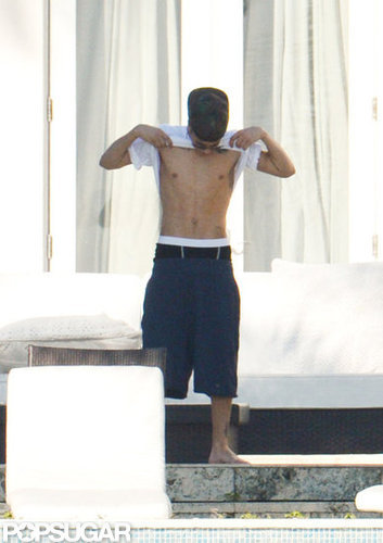 Justin Bieber Preps For His New Album's Release Shirtless in Miami Justin Bieber Preps For His New Album's Release Shirtless in Miami