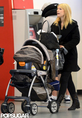Claire Danes traveled out of LAX with baby Cyrus in his stroller.
Claire Danes traveled out of LAX with baby Cyrus in his stroller.