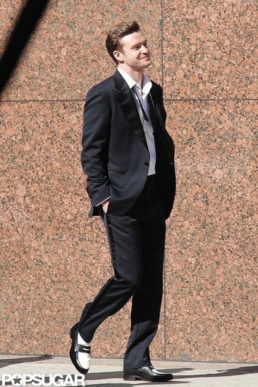 Justin Timberlake filmed "Suit & Tie" in LA. Justin Timberlake filmed "Suit & Tie" in LA.