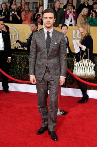 Justin was a sight for sore eyes in a checked Tom Ford suit at the SAG Awards in 2013.
Justin was a sight for sore eyes in a checked Tom Ford suit at the SAG Awards in 2013.