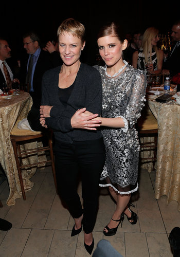 Kate Mara posed with Robin Wright at the House of Cards premiere afterparty.
Kate Mara posed with Robin Wright at the House of Cards premiere afterparty.