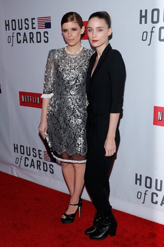 Sisters Rooney Mara and Kate Mara worked the red carpet together.
Sisters Rooney Mara and Kate Mara worked the red carpet together.