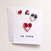 DIY Curled Paper Valentine Card