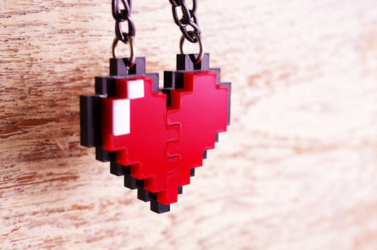 Pixel Heart Necklace Pixel Heart Necklace