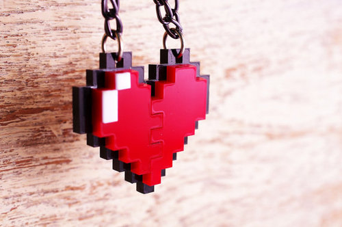Pixel Heart Necklace Pixel Heart Necklace