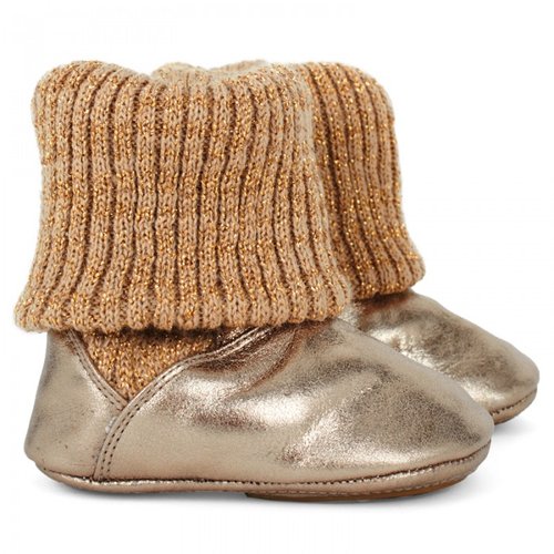 Tip Toey Joey Golden Shine Booties Tip Toey Joey Golden Shine Booties